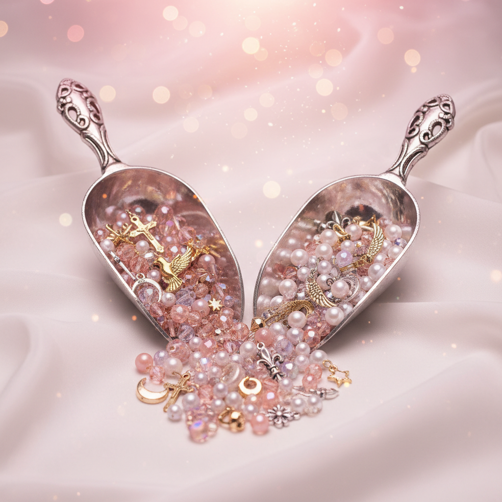 2 Scoops of Beads and Charms