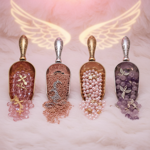 4 Scoops of Beads and Charms